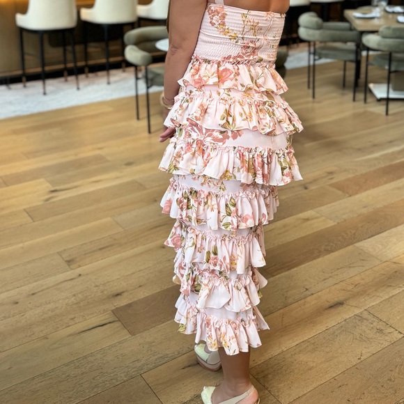 Floral Ruffle Maxi Dress - Picture 3 of 3